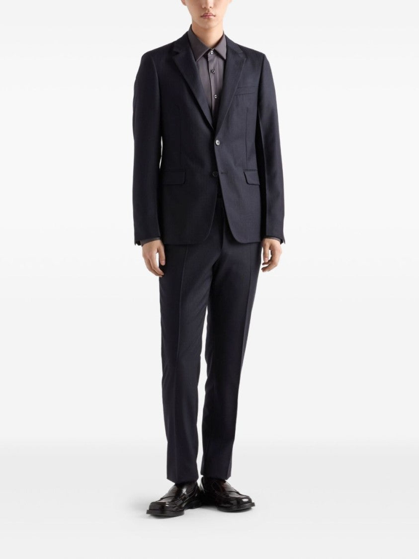 Prada Navy Cashmere-Blend Single-Breasted Suit