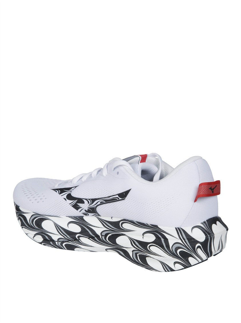 Mizuno Wave Rider 30 Disclosure White Black Sneakers