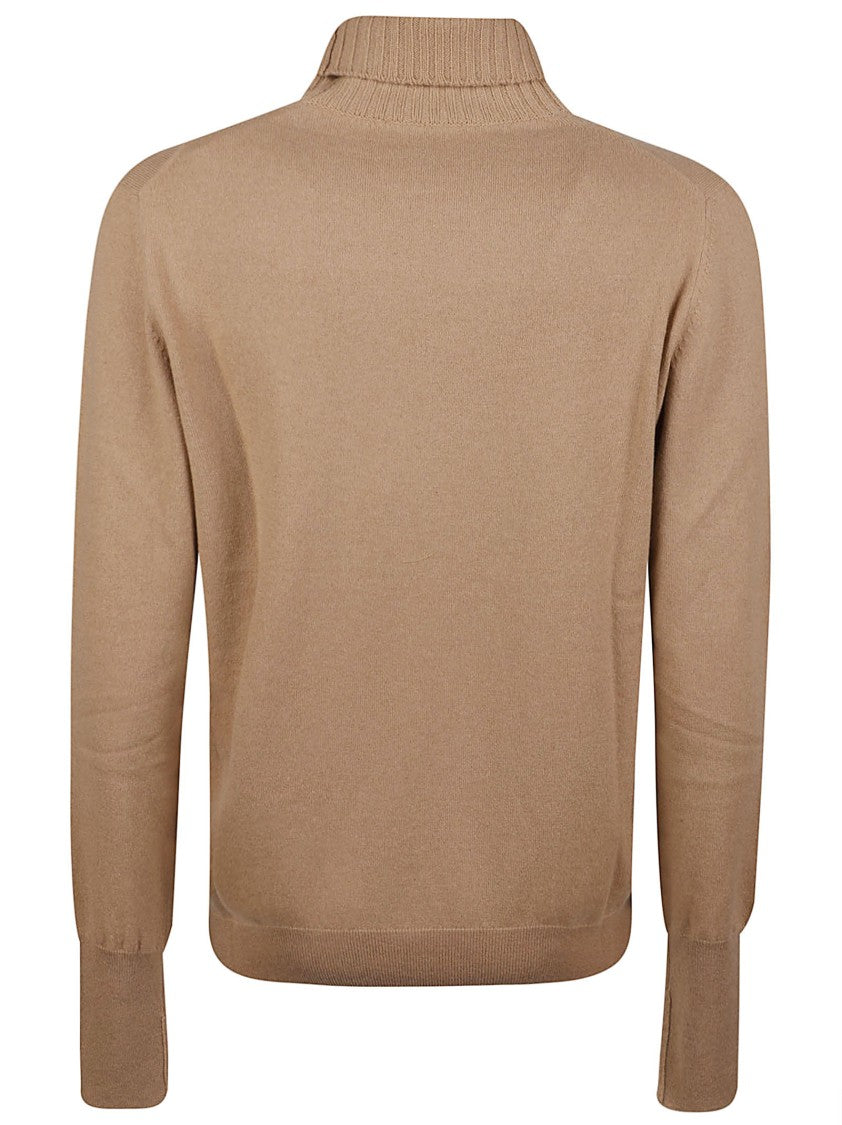 Ballantyne Plain Stitch Luxurious Cashmere Turtleneck Sweater