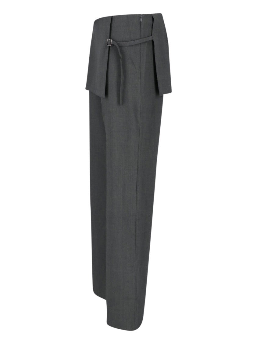 Paloma Wool Grey Archive Layered Straight-Leg Pants