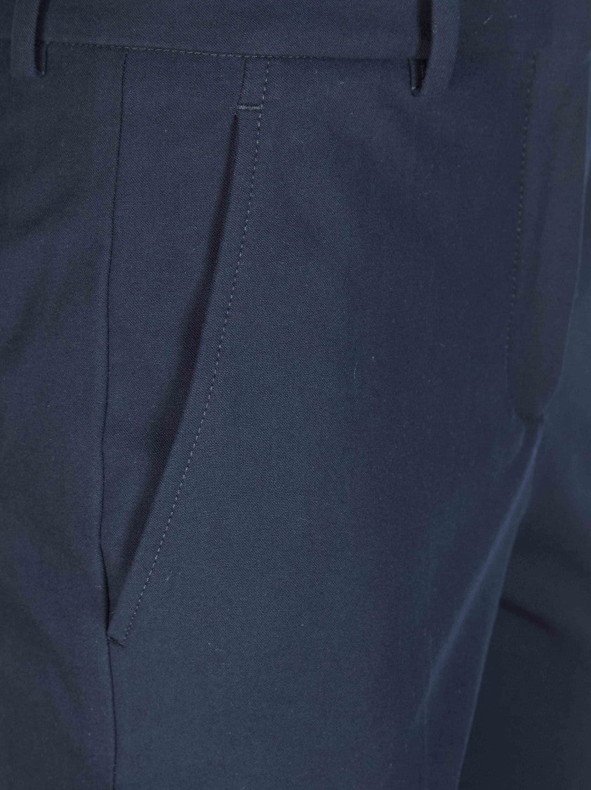 Incotex Blue Nevet Bistratch Cuffed Trousers