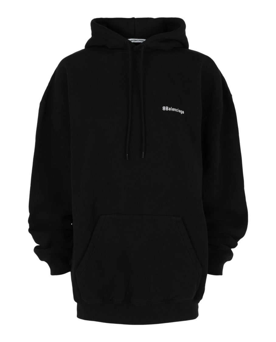 Balenciaga Balenciaga Oversized Hoodie With Embroidered Double B Logo