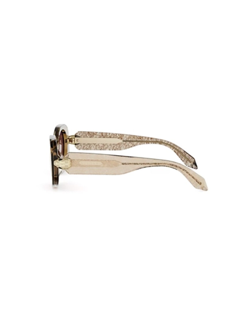 Bulgari Black Bv40007i Elongated Oval Sunglasses