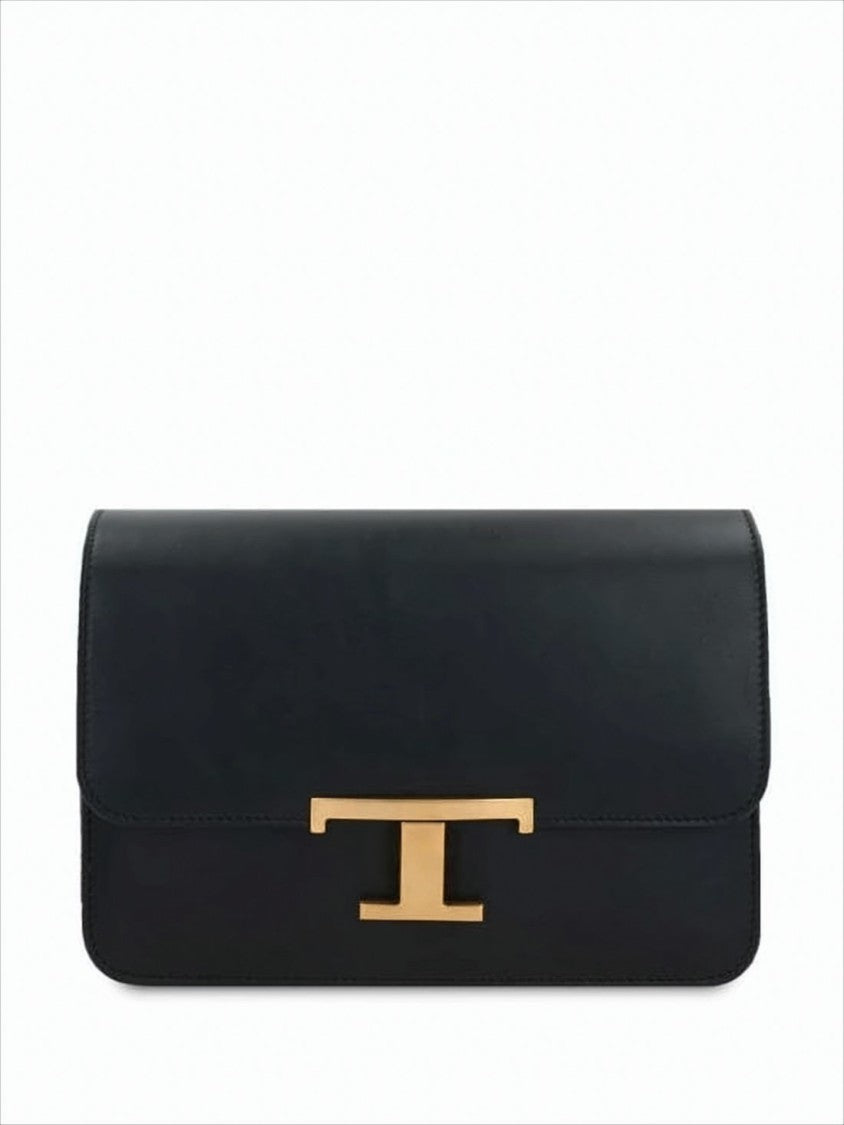 Tod's Rectangular Crossbody Bag With Gold-Tone Clasp