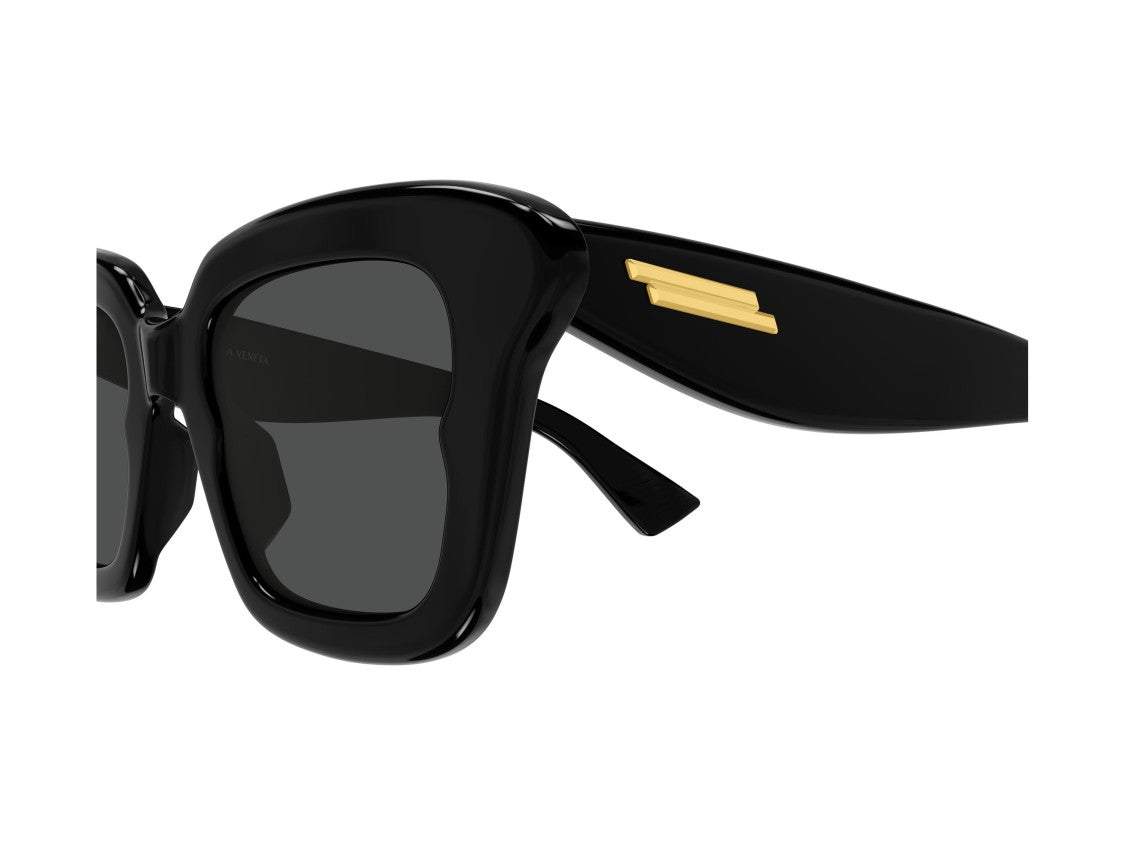 Bottega Veneta Bv1493s Gold Accent Oversized Square Sunglasses