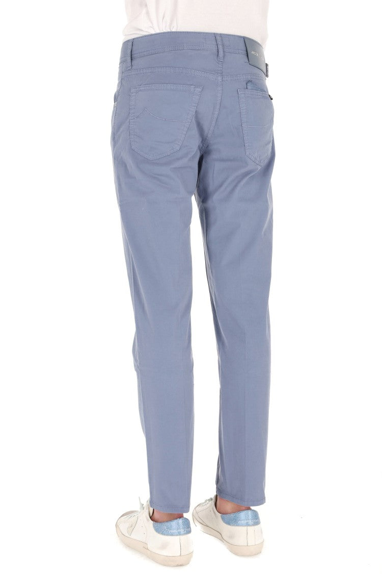 Jacob Cohen Aviation Blue Scott Saffiano Pants