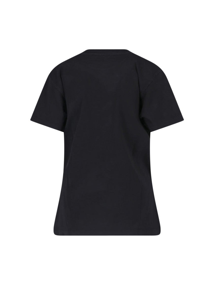 Vaquera Black Contrasting Graphic Cotton T-Shirt