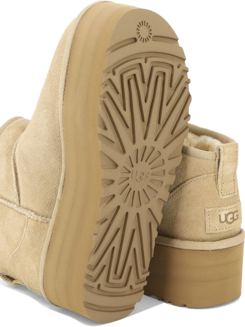 Ugg Suede Leather Ankle Boots