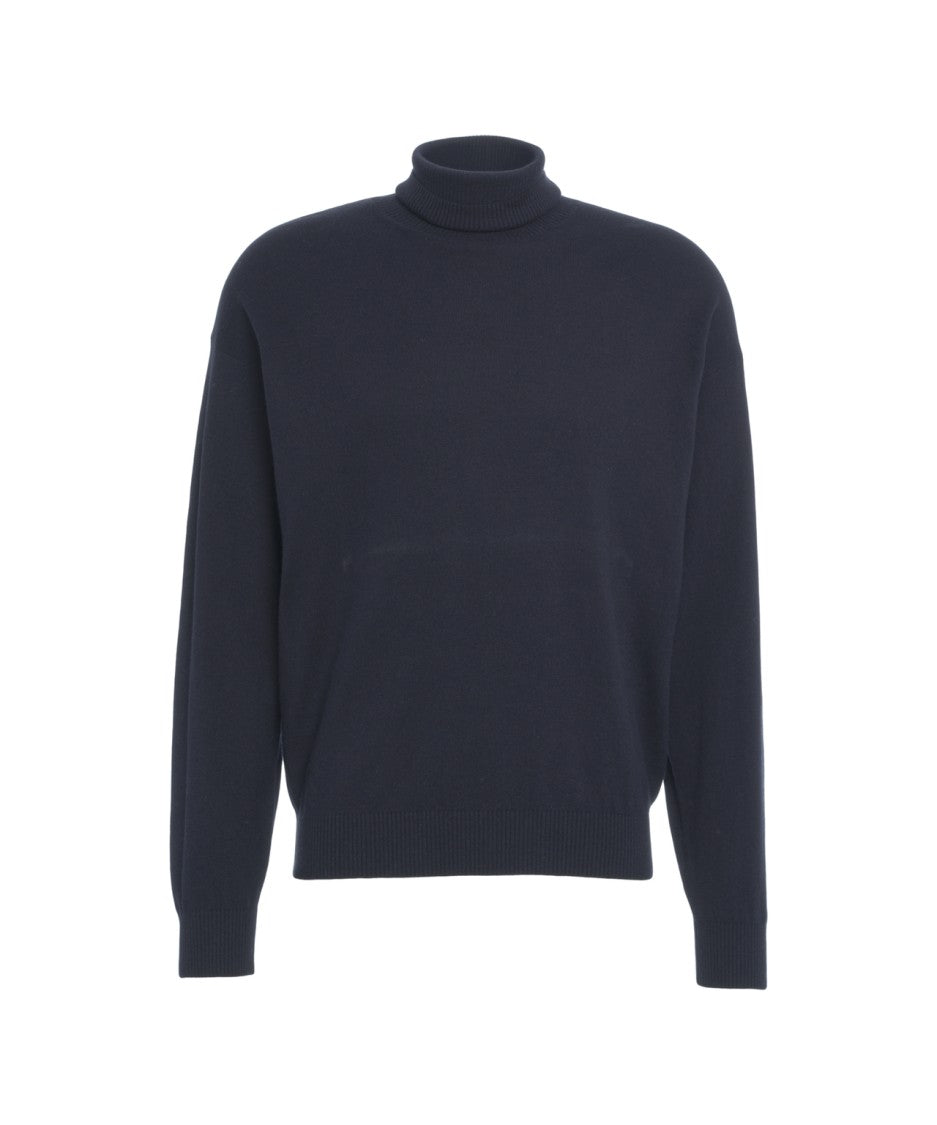 Kangra Refined Knit Turtleneck Sweater With High Collar