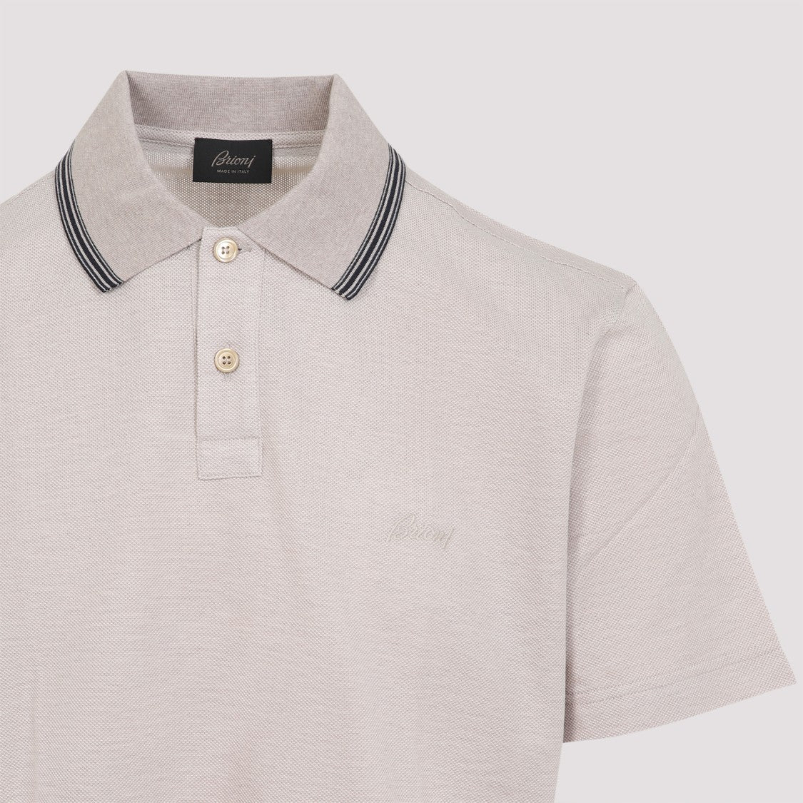 Brioni Beige Cotton Polo