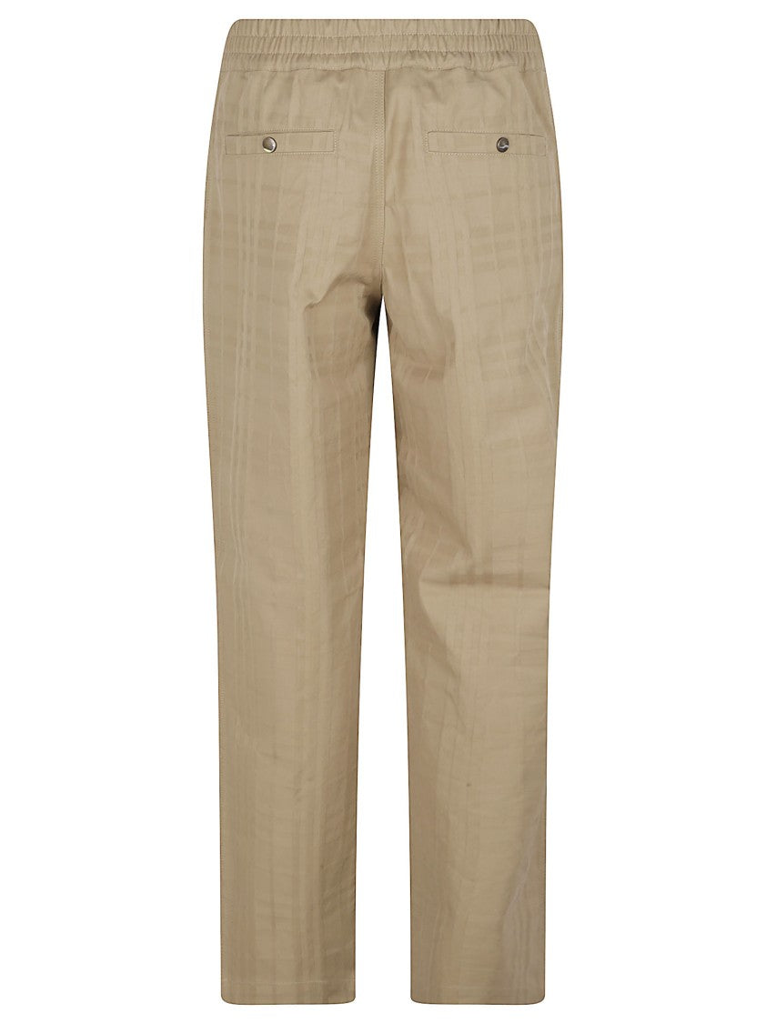 Burberry Straight-Leg Trousers With Checkered Pattern