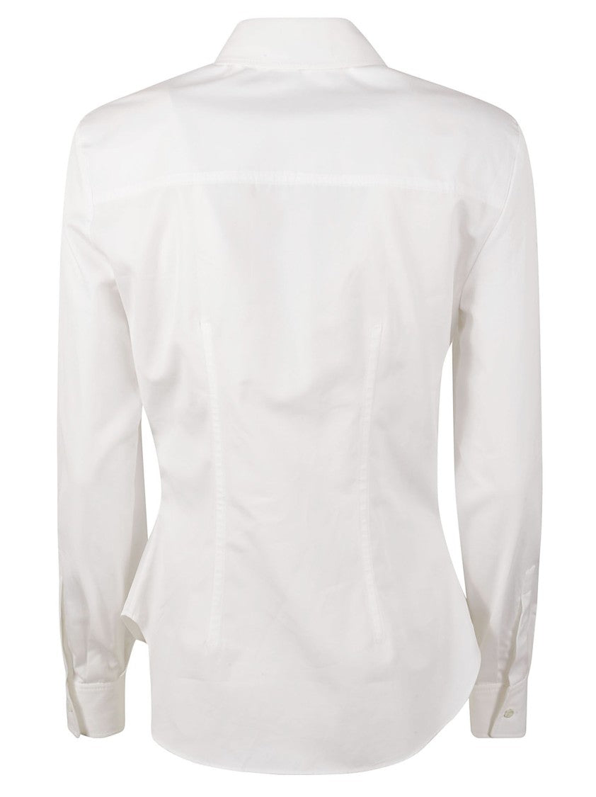 Alexander Mcqueen Classic White Shirt With Zip Detail