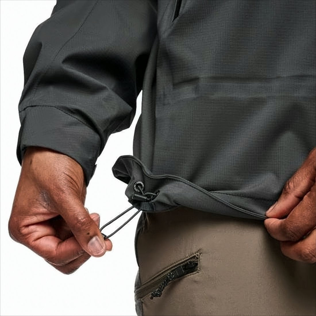 Black Diamond Matte Finish Black Diamond Jacket With Hood