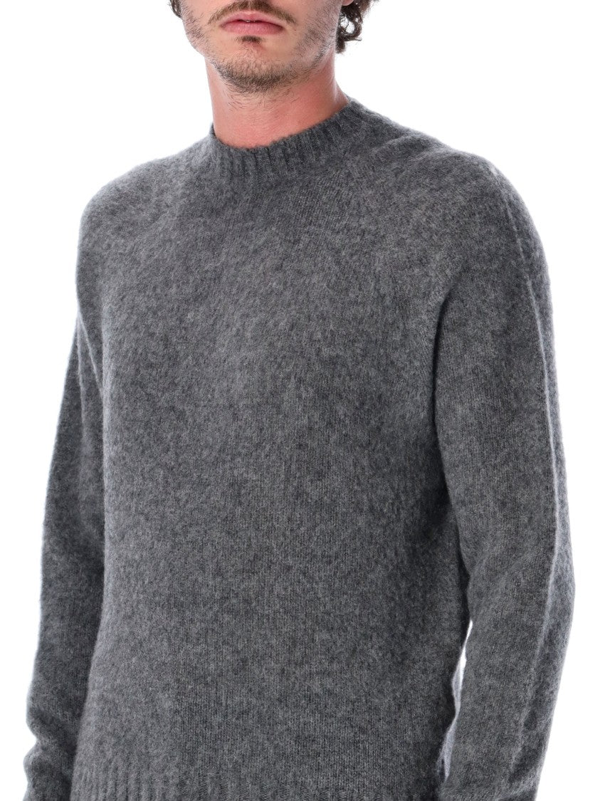 Tom Ford Brushed Crewneck Sweater With Seamless Design And Ribbed Accents