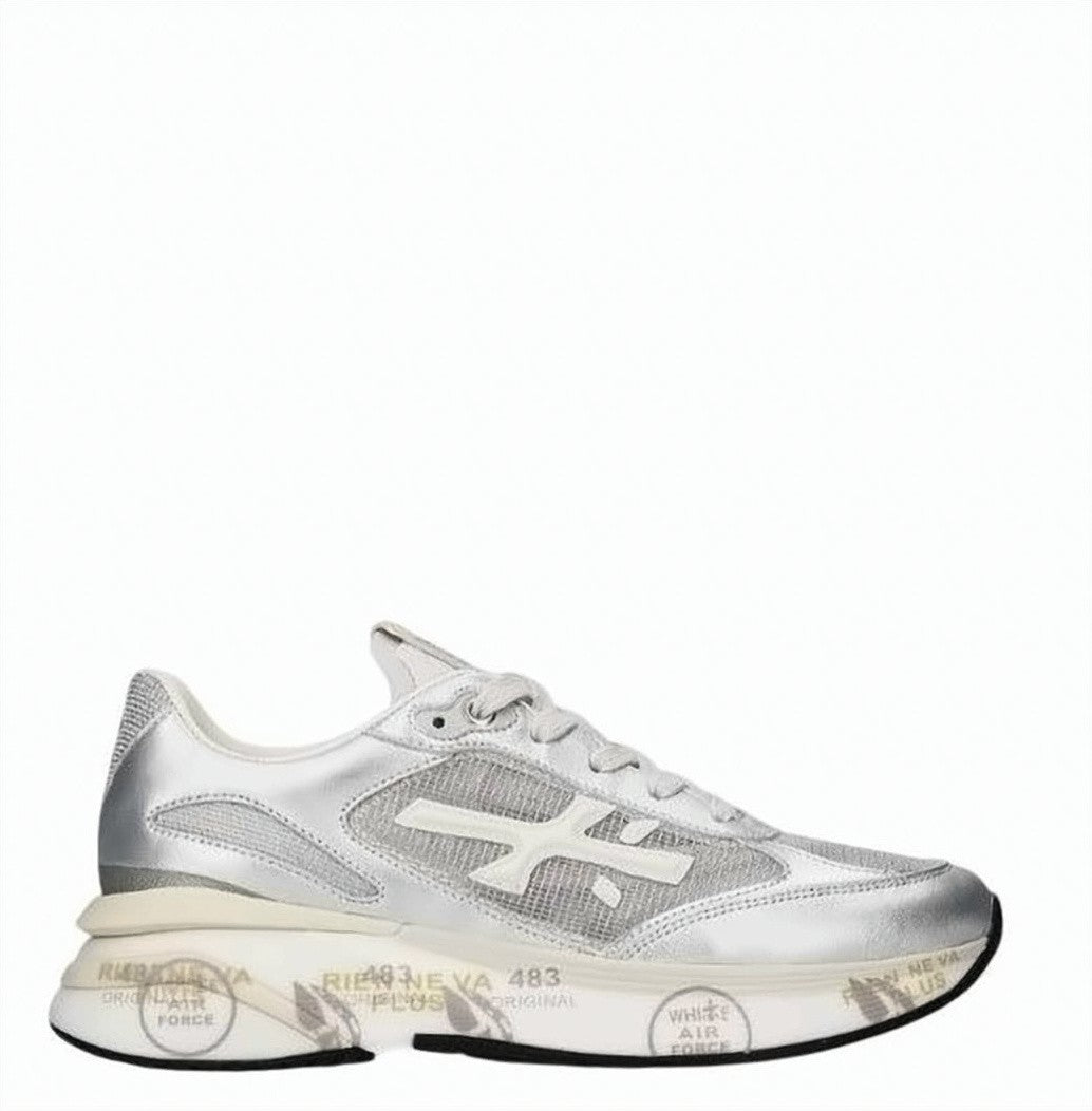 Premiata Moerund Suede Details Lace Fabric Sneakers