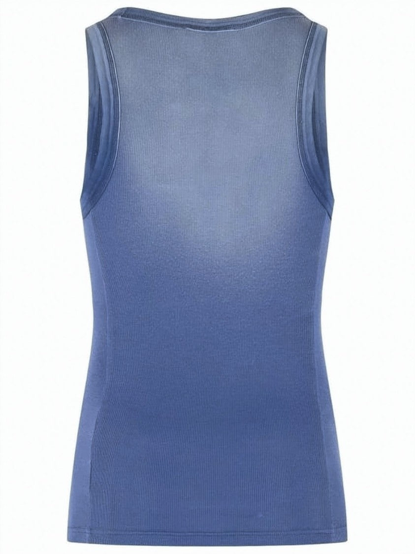 Acne Studios Ribbed Fitted Tank Top With Spray-Style Logo