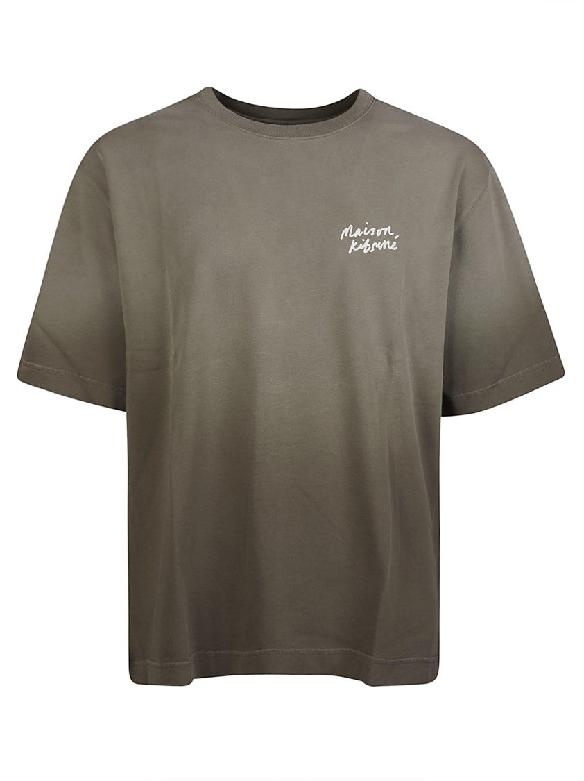 Maison Kitsuné Handwriting Faded Oversized Cotton T-Shirt