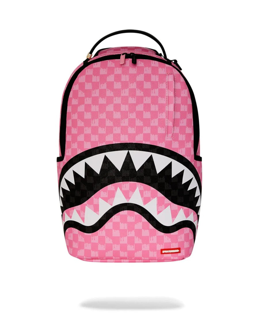 Sprayground Bold Pink Checkerboard Backpack