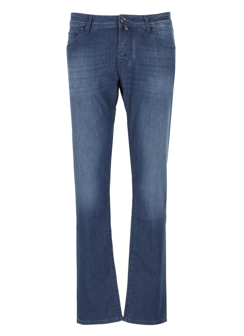 Jacob Cohen Blue Cotton Nick Jeans