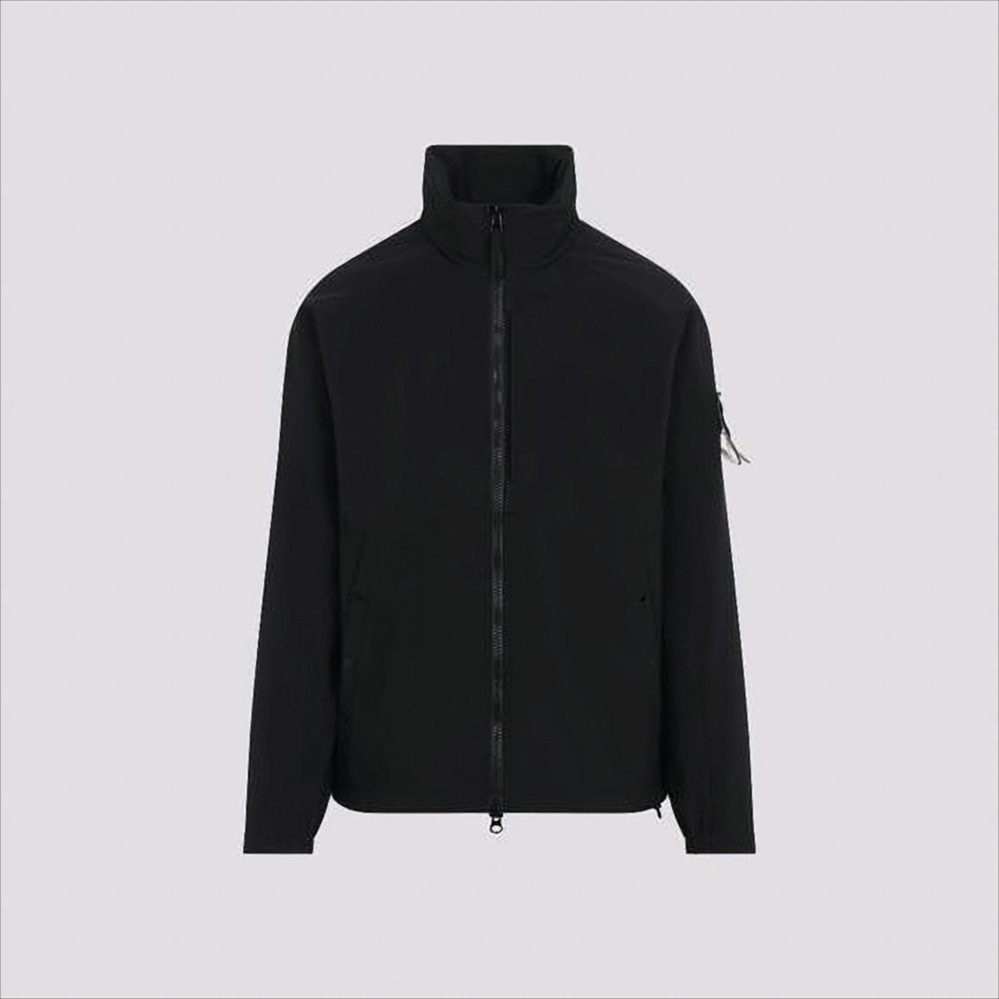 Stone Island High-Collar Jacket With Distinctive Patch