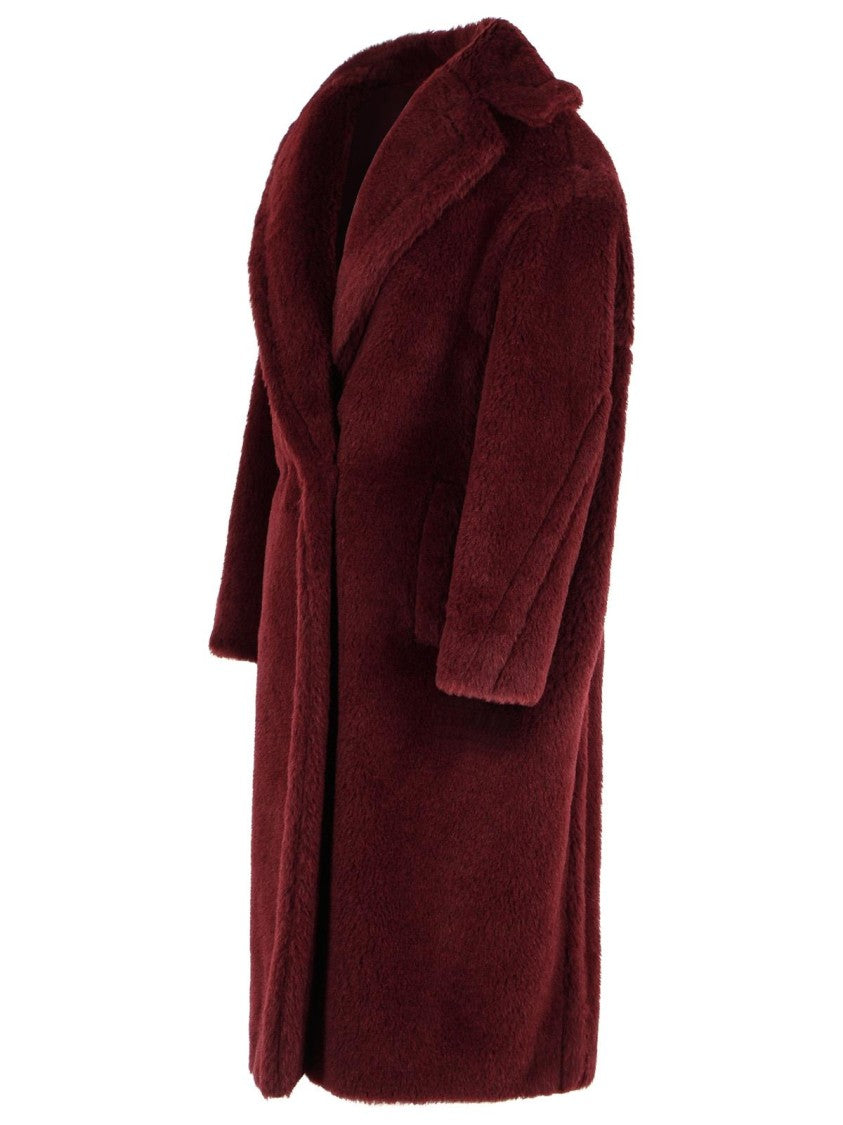 Max Mara 'Ted Girl' Coat In Alpaca And Cherry Virgin Wool