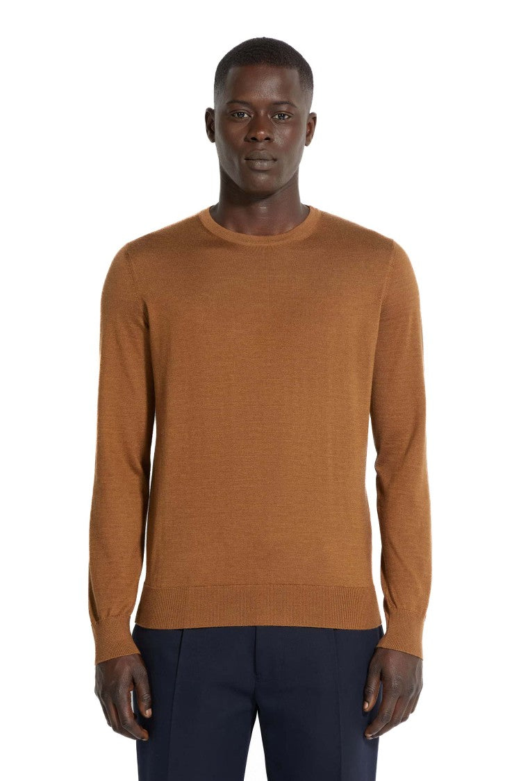 Zegna Cashseta Light Cashmere-Silk Crewneck Sweater
