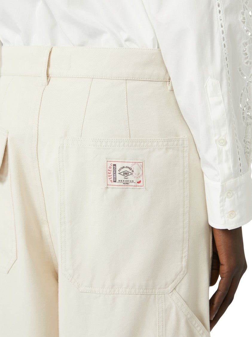 Max Mara Wide-Leg Trousers With Utility Pockets And Versatile Belt Loops