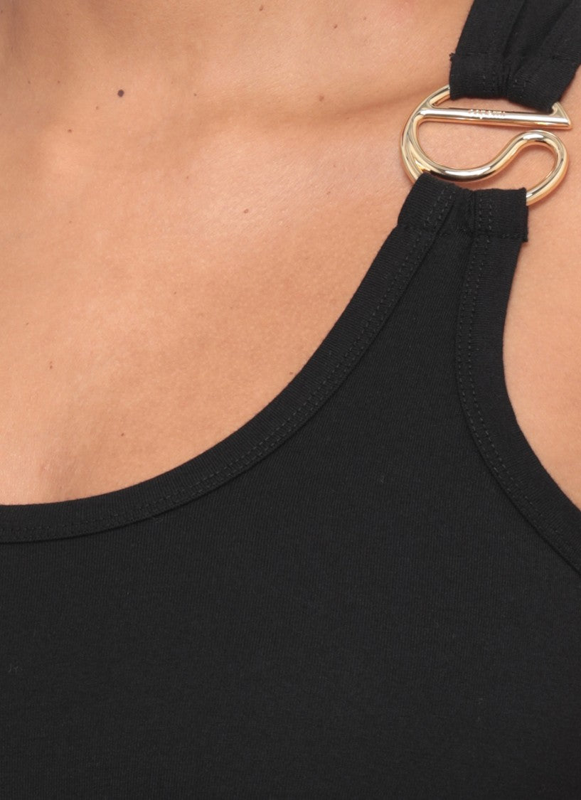 Coperni Black Gold Hardware Top