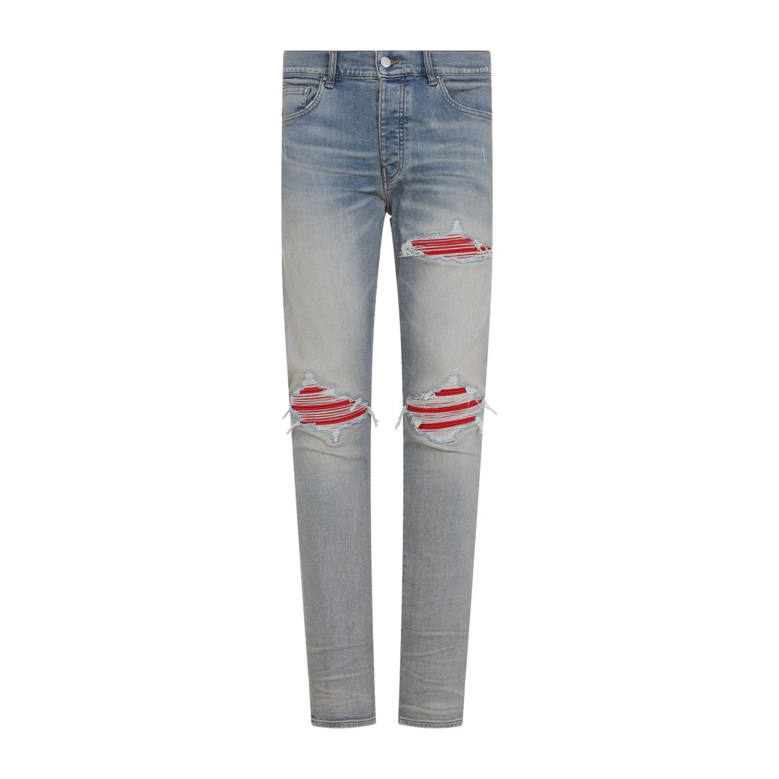 Amiri Distressed Light Blue Denim Jeans