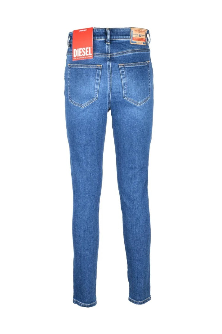 Diesel Blue Cotton Modal Elastomultiester Elastane Women's Jeans
