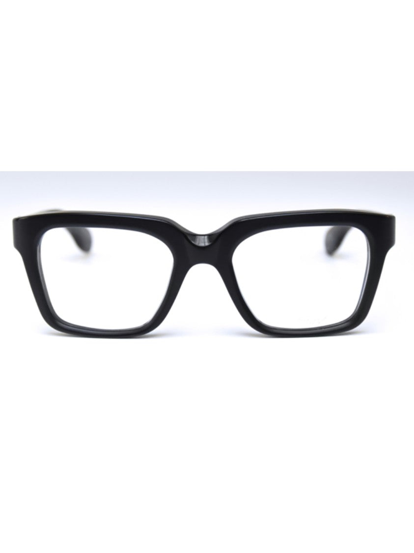 Kiurv Bold Rectangular Black Acetate Optical Frames