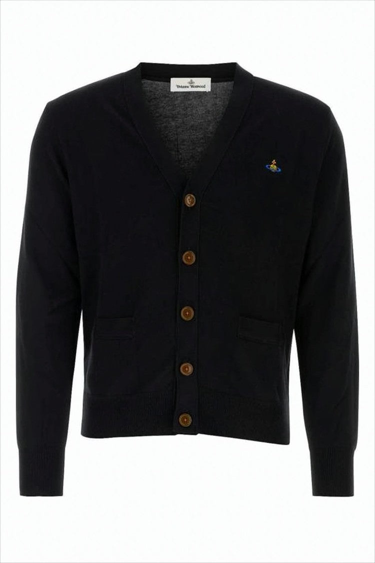 Vivienne Westwood Deep V-Neck Cardigan With Button-Down Front