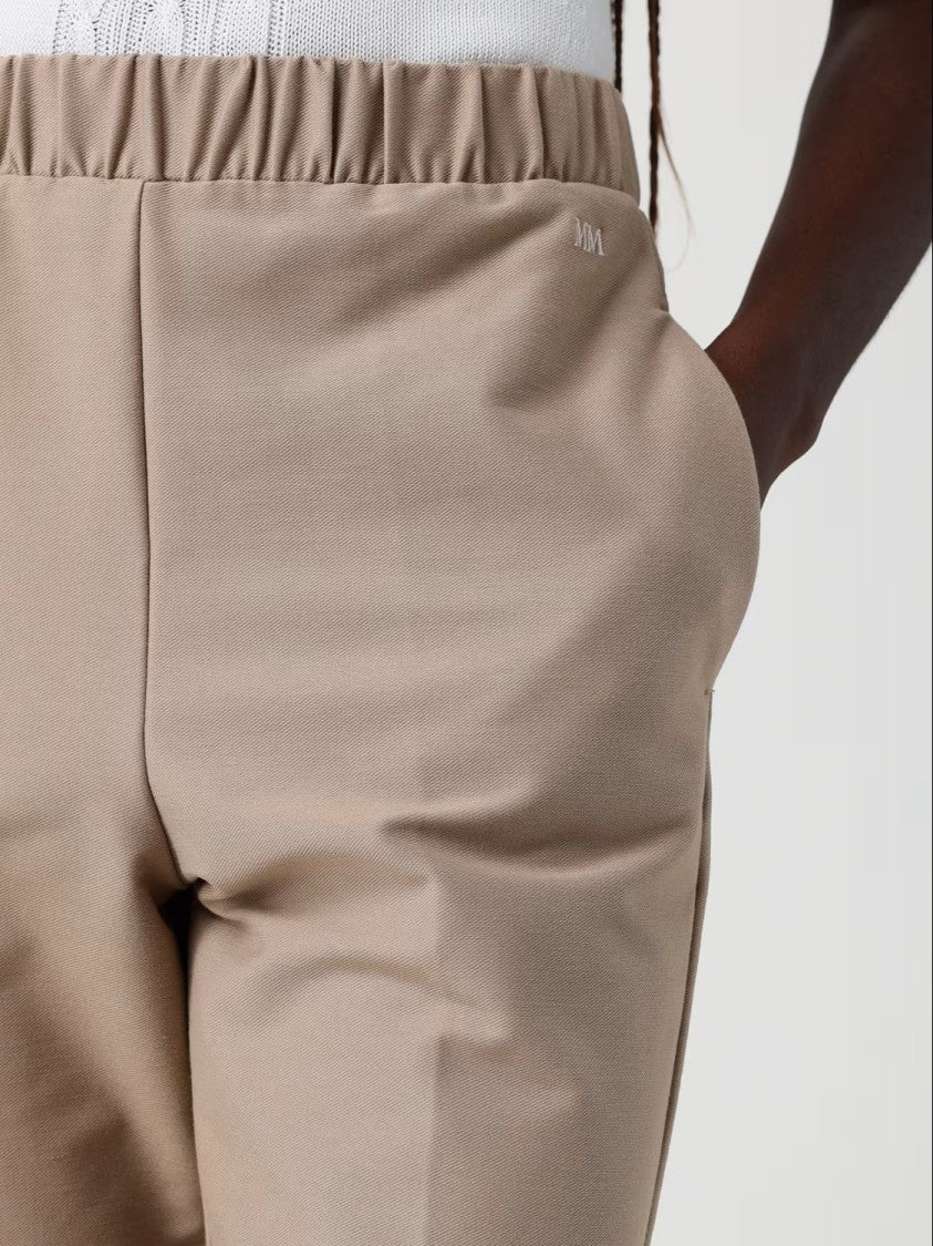 Max Mara Straight-Leg Pants With Relaxed Fit And Cuffed Hem