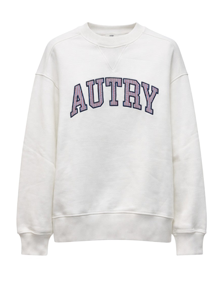 Autry Men’S White Logo Sweatshirt