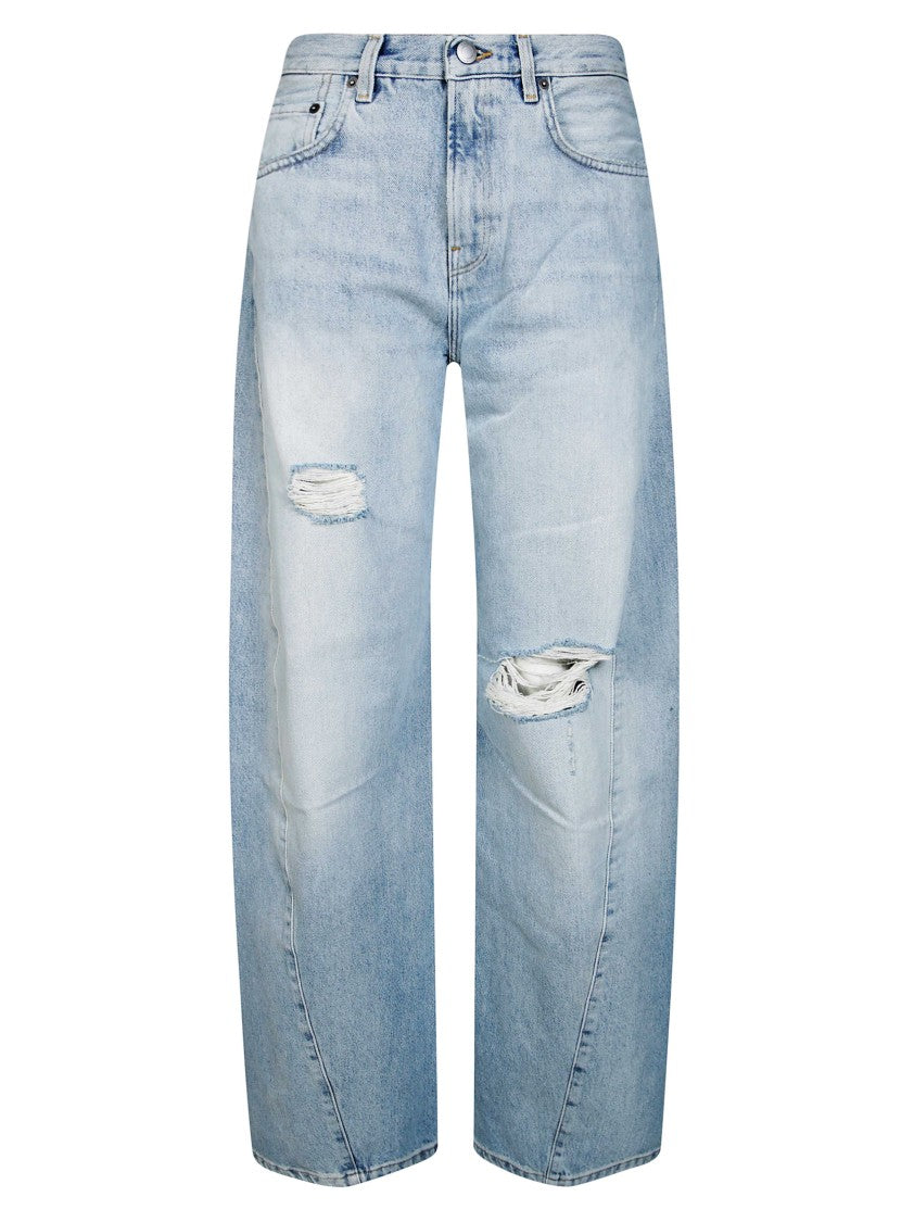 Haikure Clyde Double Marfa Blue Distressed Denim Jeans