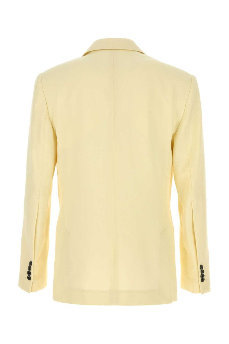 Ami Pastel Yellow Wool Blazer