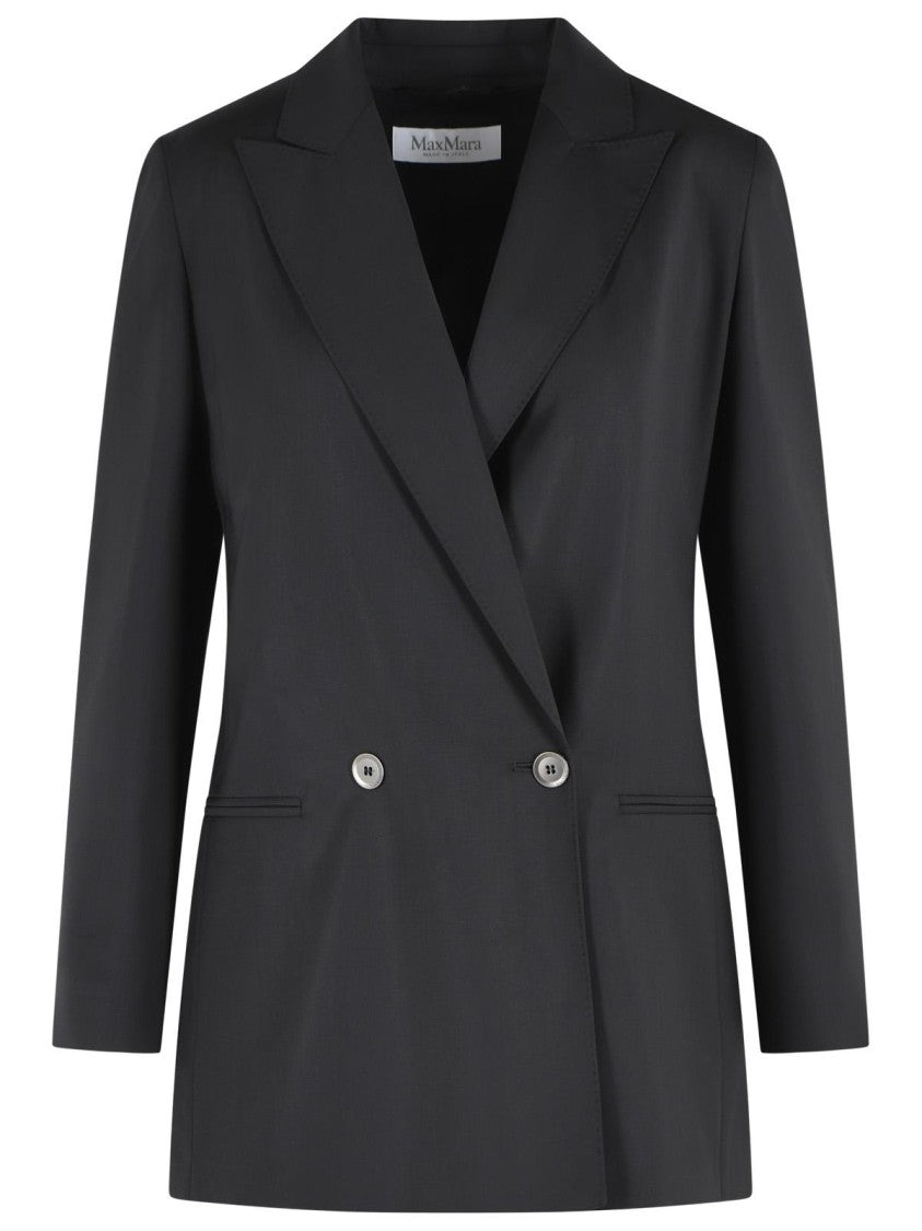 Max Mara 'Bikini' Black Virgin Wool Blazer