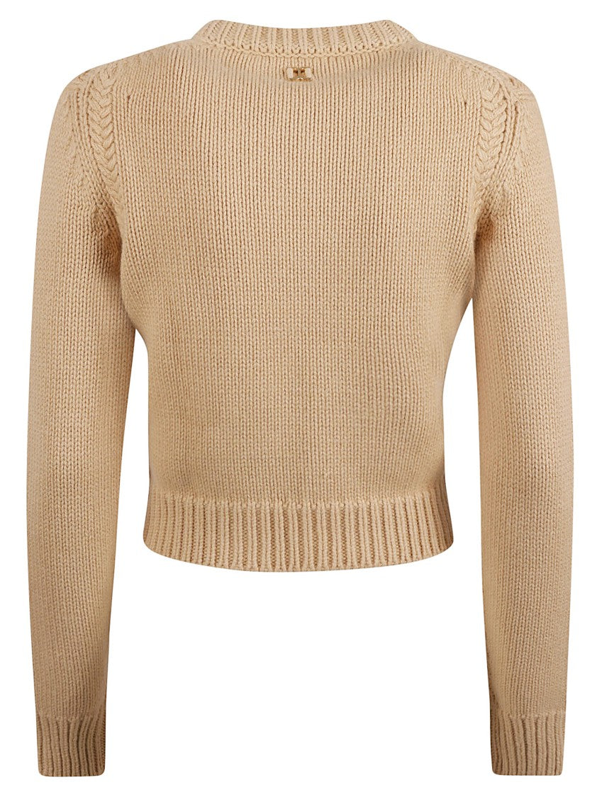 Chloé Cropped Crew Neck Sweater