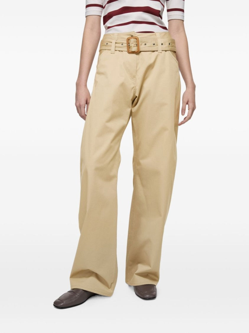 Acne Studios High-Waist Wide-Leg Belted Jeans