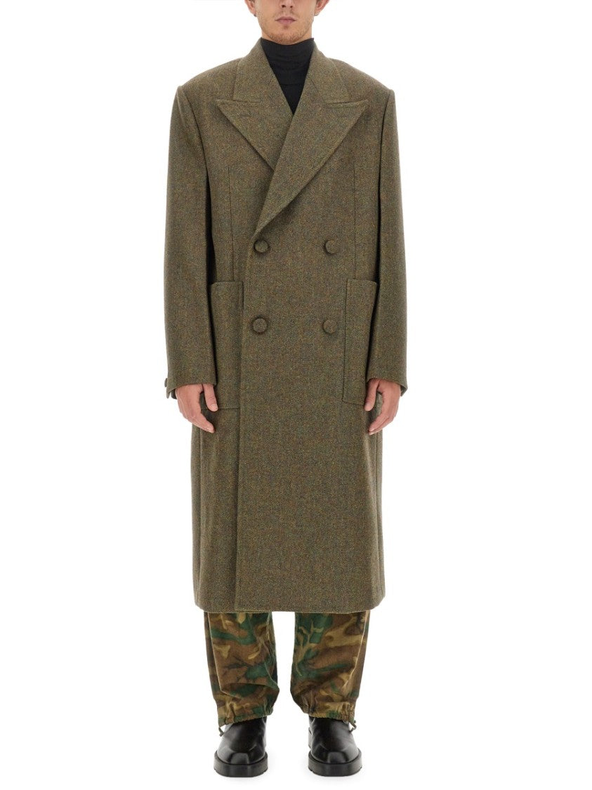 Givenchy Double-Breasted Oversize Wool Coat