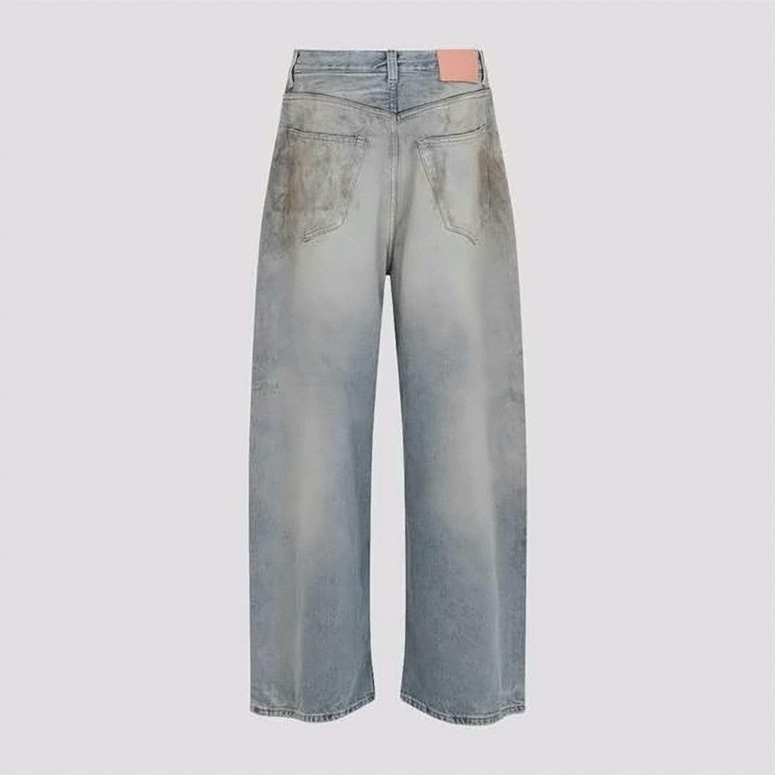 Acne Studios Wide-Leg Denim Pants With Distressed Details