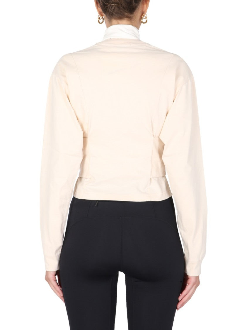 Ambush Long-Sleeved T-Shirt With Corset Belt Detail