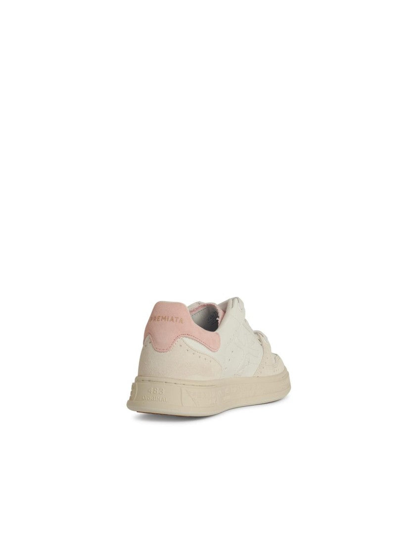 Premiata Quindd' White Leather Sneakers