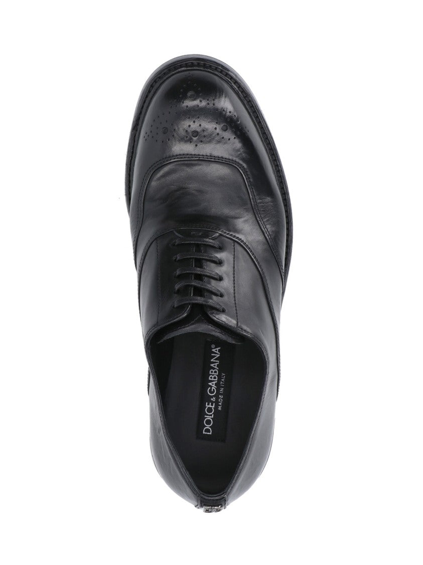 Dolce & Gabbana "Marsala" Derby Shoes – Black
