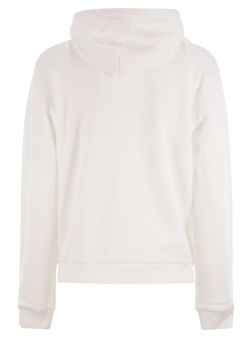 Polo Ralph Lauren Hip-Length Zip Hoodie With Drawstring Hood