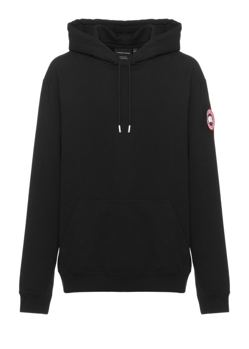Canada Goose Black Hooded Sweatshirt With Kangaroo Pocket