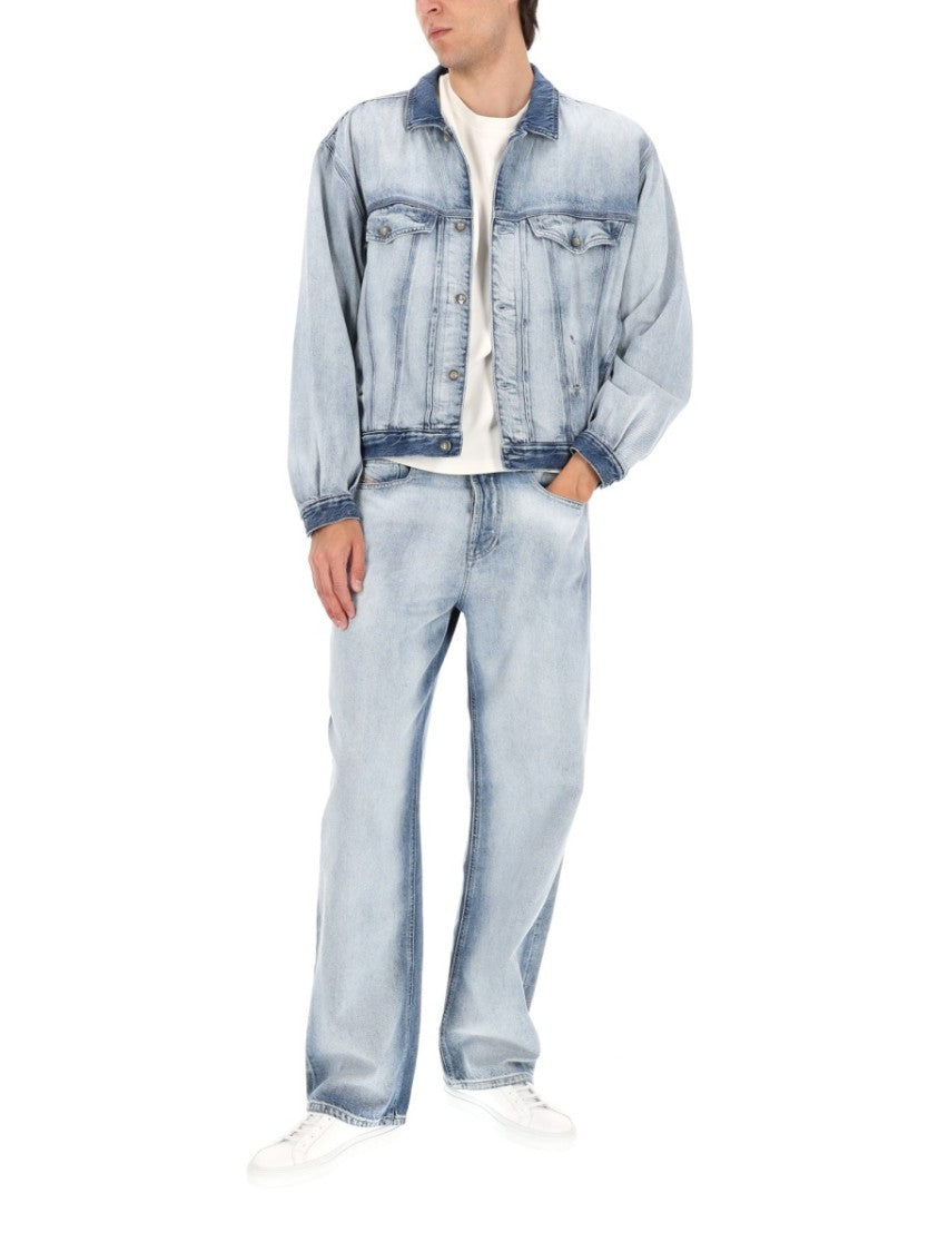 Diesel D-Denver-Fsi1 Cropped Denim Jacket