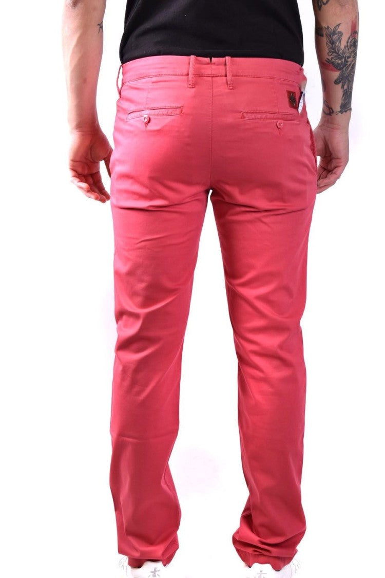 Jacob Cohen Red Cotton Trousers