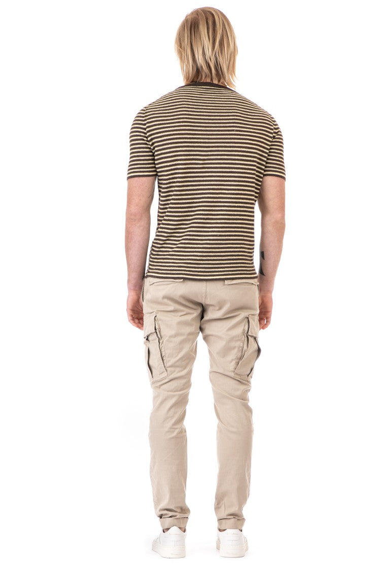 Roberto Collina Striped Linen T-Shirt