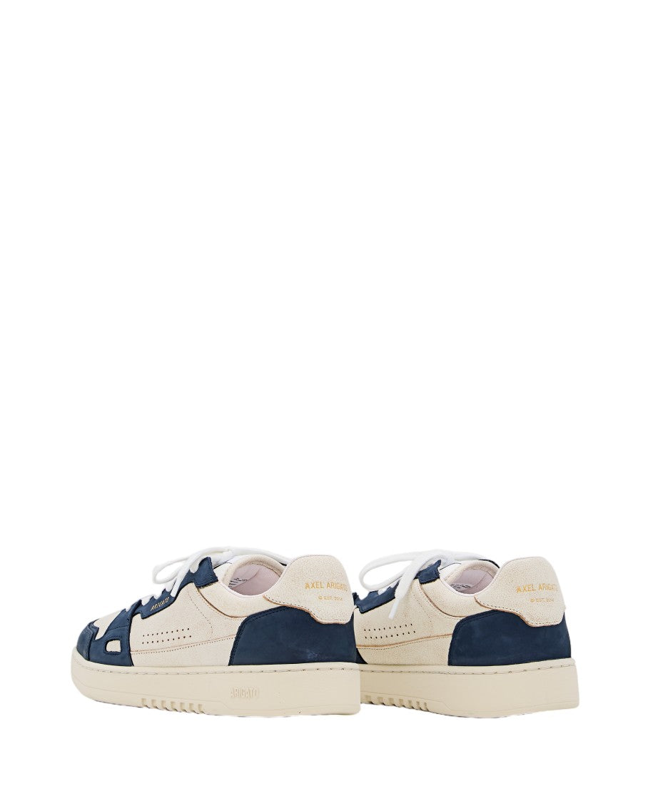 Axel Arigato Cream Blue Dice Lo Leather Sneakers